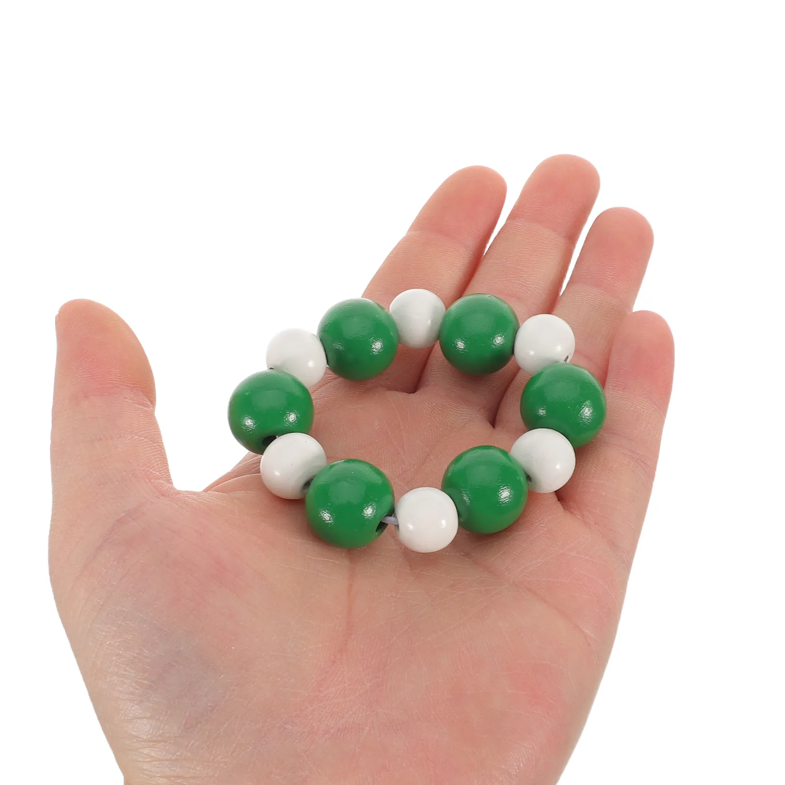 

Набор из 6 кольц для салфеток из натурального дерева, держатели для салфеток ко Дню Святого Патрика, украшение для ирландского обеденного стола, декор для вечеринки, зеленый цвет