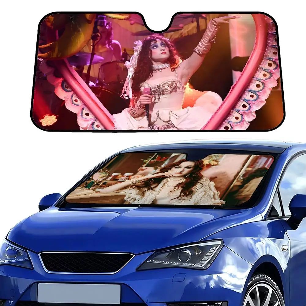 

C-Chappell R-Roan Sunshade Windscreen Fold-up Car Front Windshield 70x130cm Car Window Windscreen Cover Heat Reflector