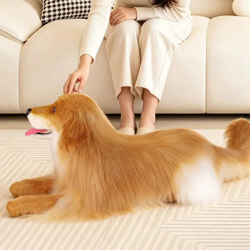American Kadou Clone Simulation Golden Retriever Pet Doll Big Dog Doll Muppet Plush Toy Premium Gift