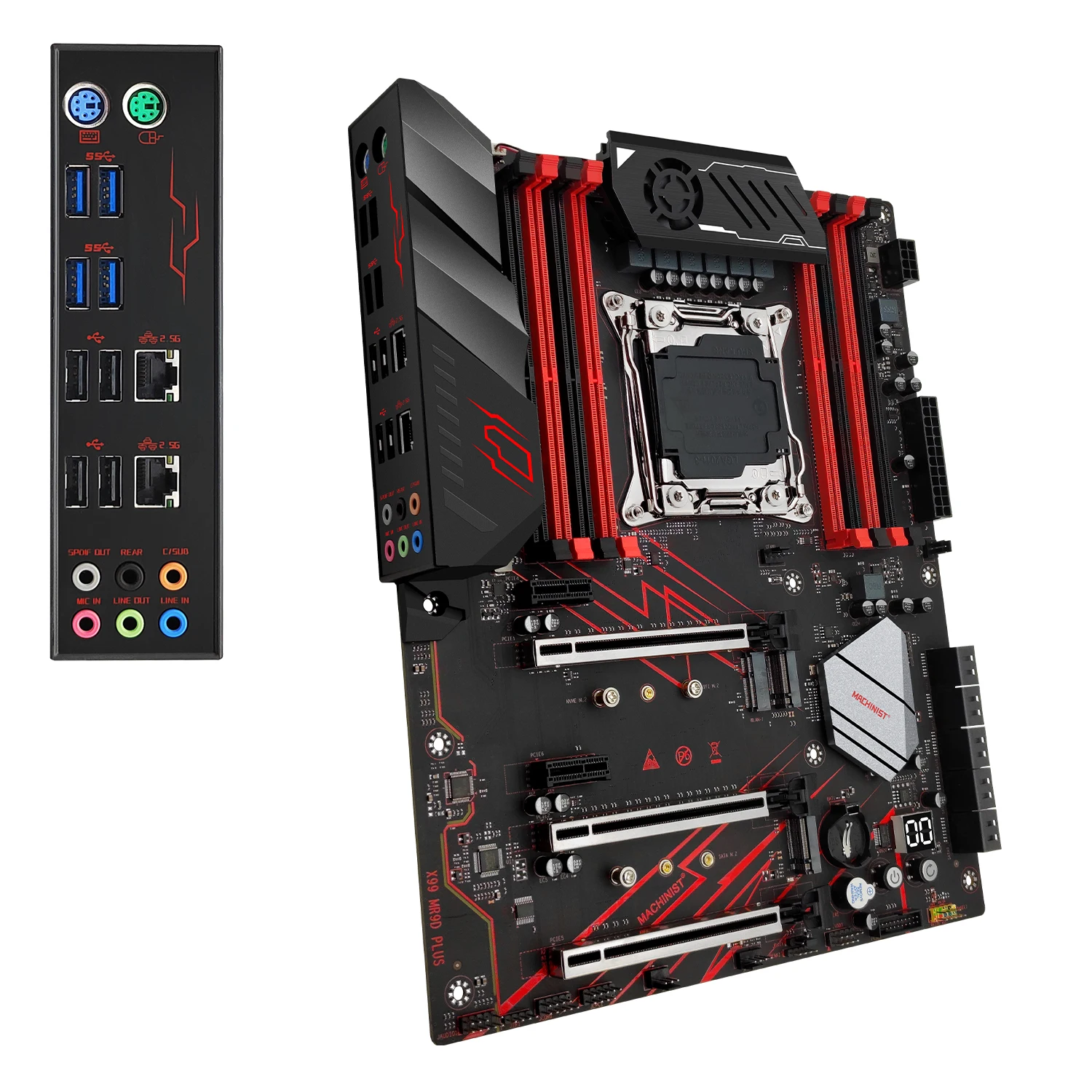 Imagem -05 - Suporte para Placa-mãe Intel Xeon e5 2699 v3 2697 Série Cpu v4 Lga 20113 Ddr4 Ecc Memória Não Ecc Nvme M.2 Atx Mr9d Machinist-x99