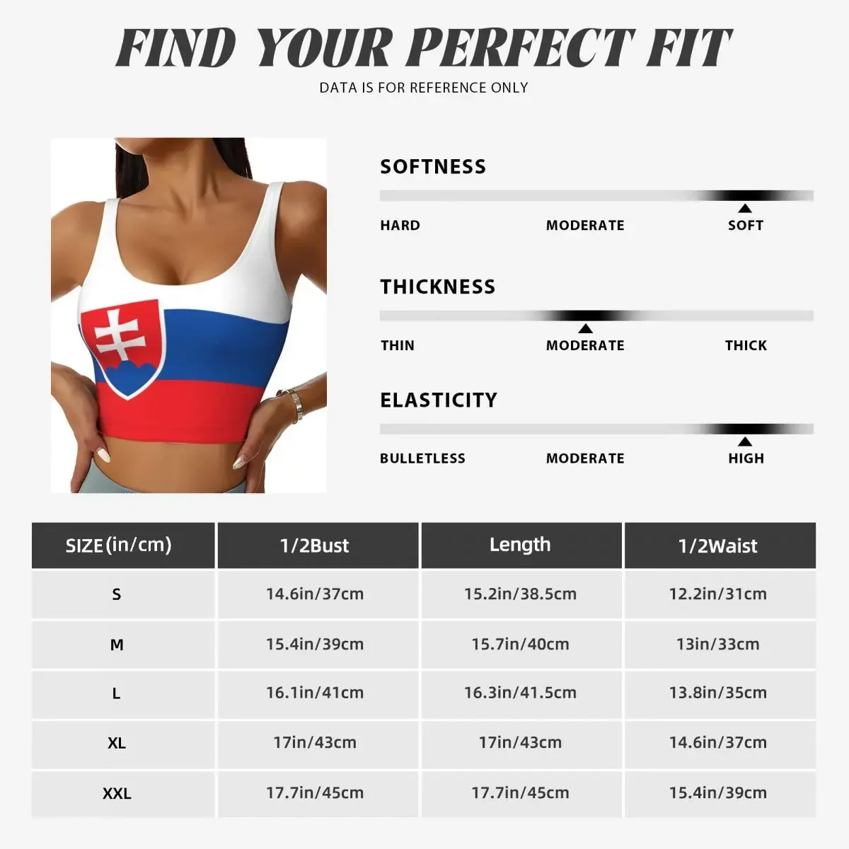 Frauen Sexy Sport Weste Slowakei Flagge Weibliche Streetwear Sport Dessous T Crop Top