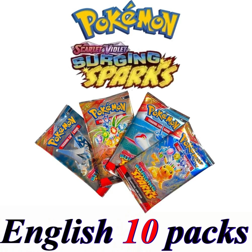 Pokémon MEGA Evolution Phantasmal Flames Sammelkarten – 10 Karten/Packung, englische Version, sammelbare Kampfspielkarten, Geschenk für Fans