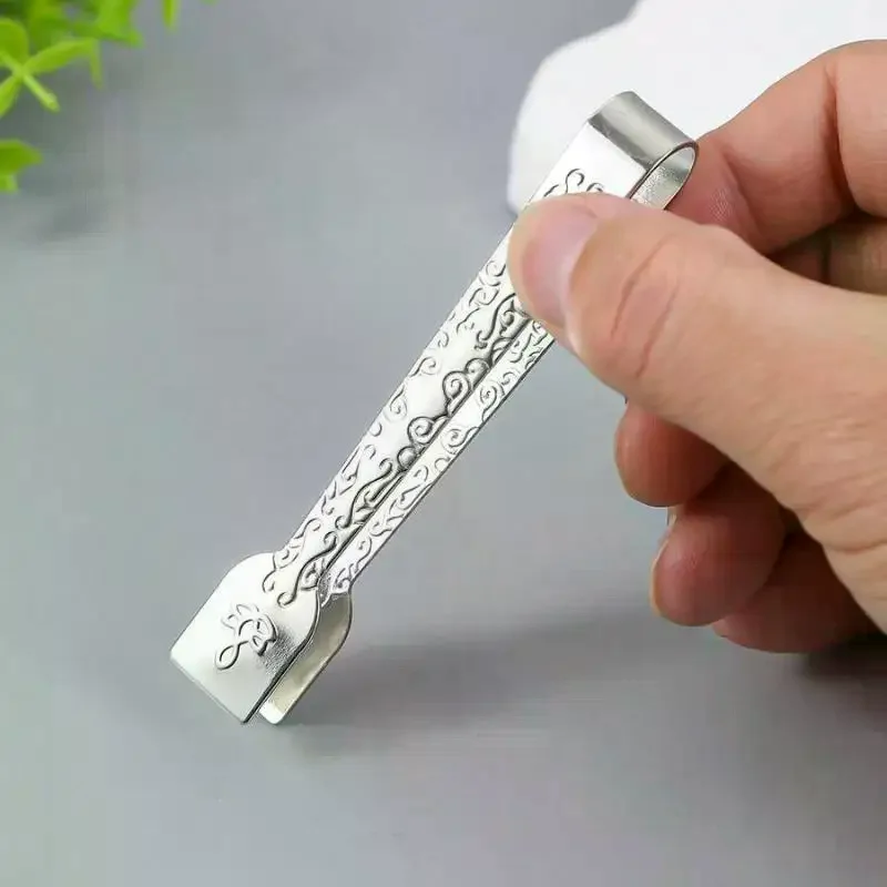 Charcoal Burner Tweezers Long Metal Comfortable Gripping Small Tongs For Incense Charcoal For Enthusiasts Home Fragrance Lovers