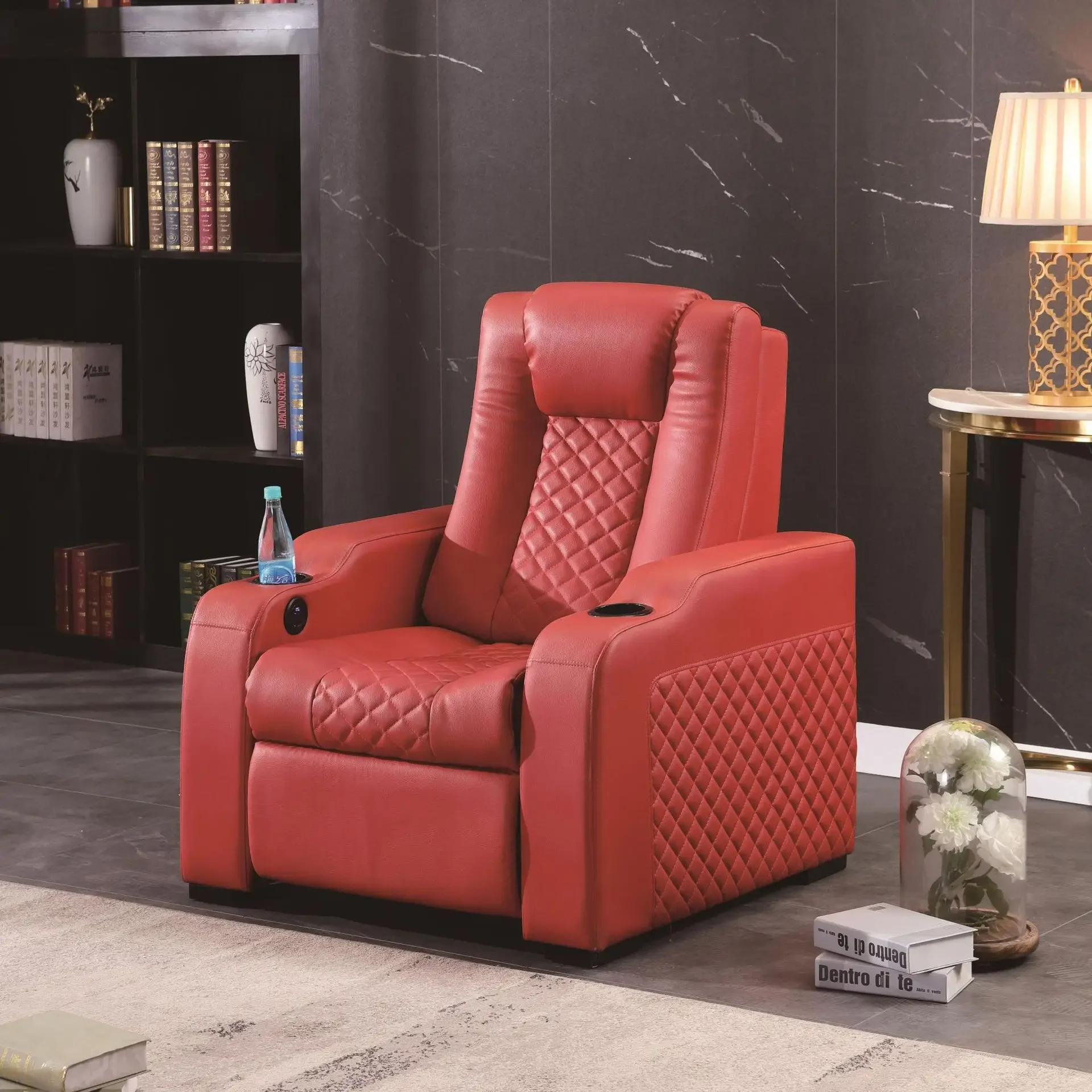 Film and television furniture office lunch break leather massage sofa chair apartment electric recliner small apartment