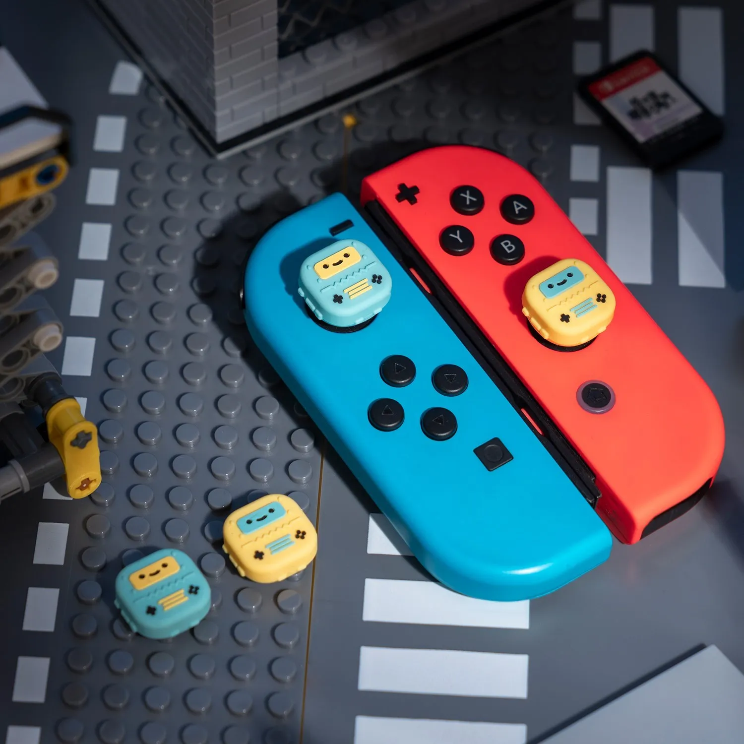 Geekshare หมวกซิลิโคนจับนิ้วหัวแม่มือสำหรับ Nintendo Switch, อุปกรณ์เสริมสำหรับ Nintendo Switch