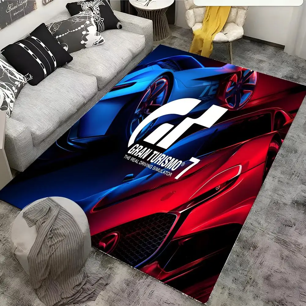

G-Gran-Turismo Floor Mat Cozy Flannel Soft Thick Non-Slip Mat For Living Room Bedroom Kitchen Decor Rugs