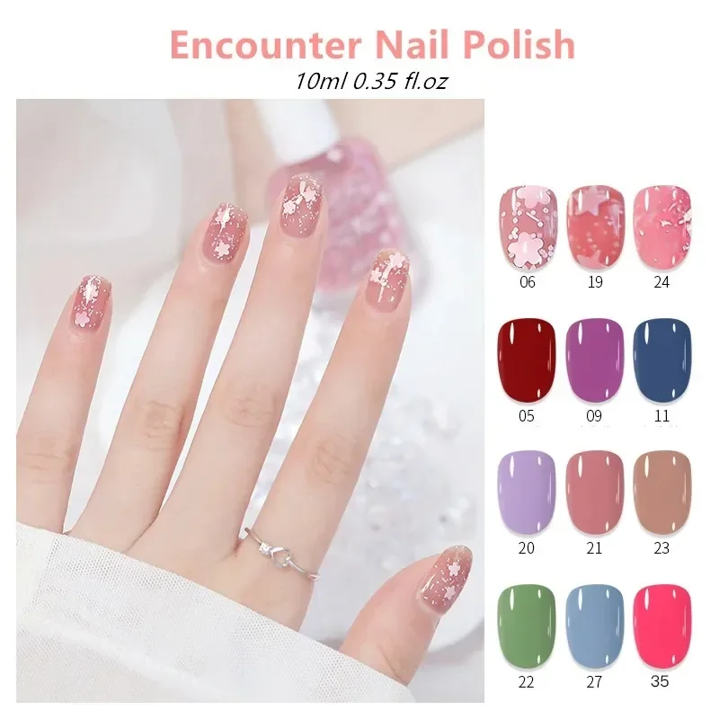 10ml Nail Polish No Bake Quick Dry Transparent Can Tear Long-lasting No Odor Student Nail Salon Water-based Nails Polish Art