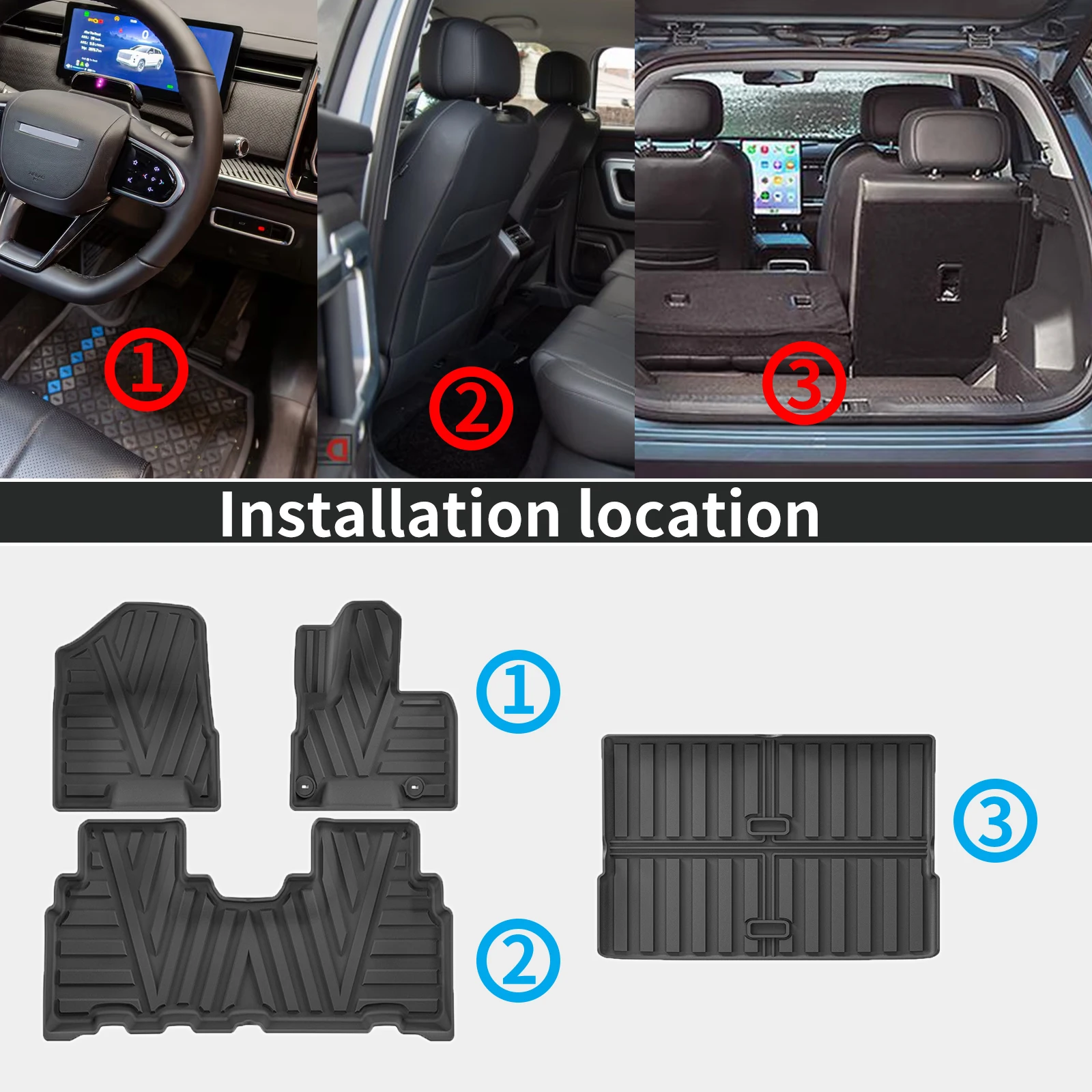 for Kia EV5 2026 2025 2024 2023 Custom TPE Mats Full Set Eco-Friendly Waterproof All-Weather Floor Liners Accessories