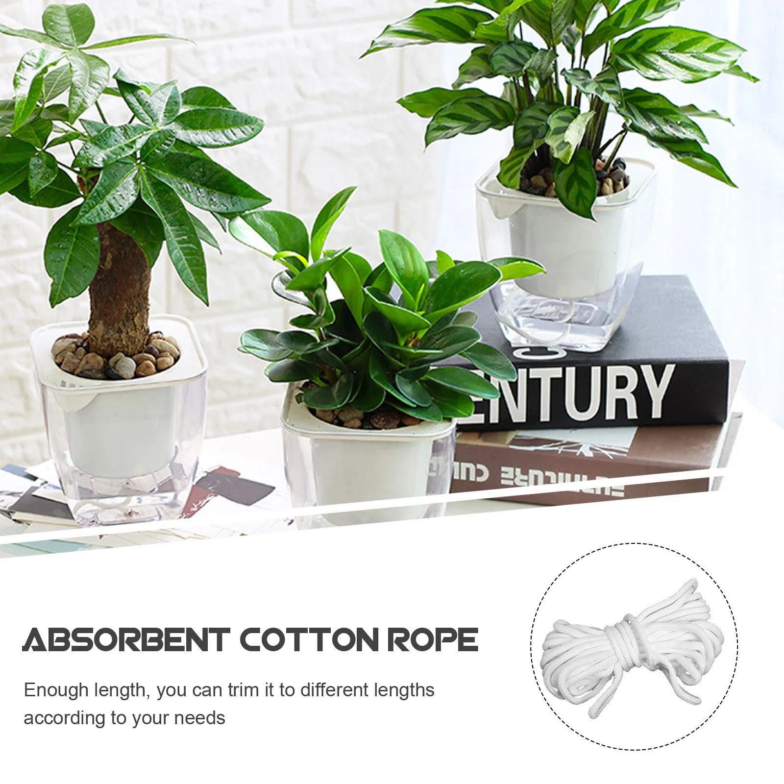 Absorbent Cotton Rope Self Cord for Plants Automatic System Garden Hydroponic Irrigation Accessory