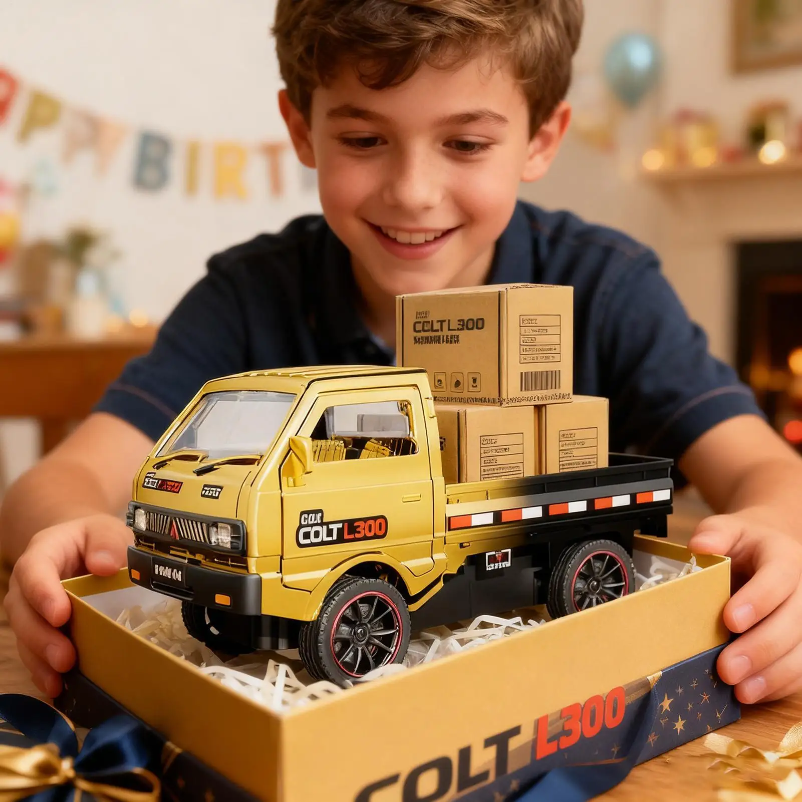 شاحنات RC للأطفال ألعاب المركبات مع شاحنات خفيفة وصوتية للأولاد للعب الداخلي والخارجي في السباق في الفناء الخلفي لعيد الميلاد #3