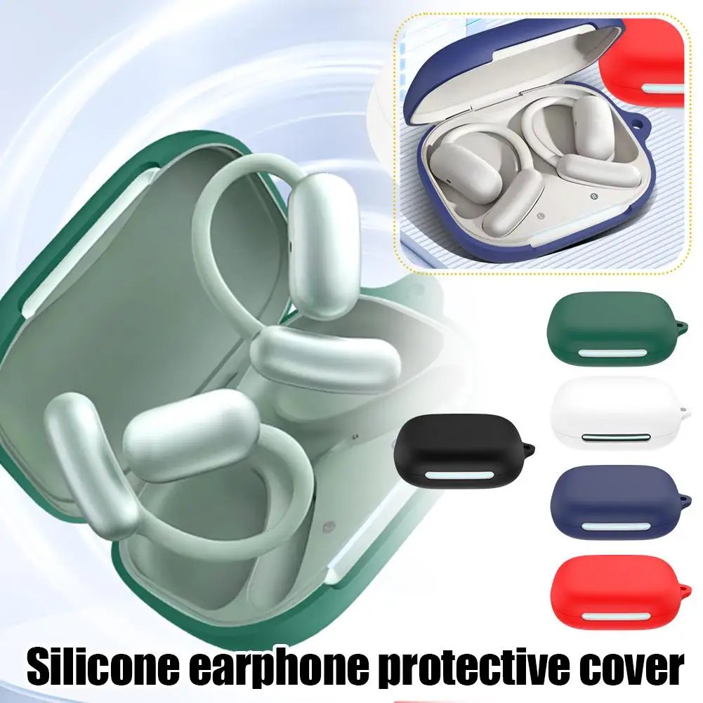 For Anker Soundcore AeroFit 2 Silicone Earphone Cover Anti Drop Dustproof Protective Shell Protector Sports Gaming Earphones