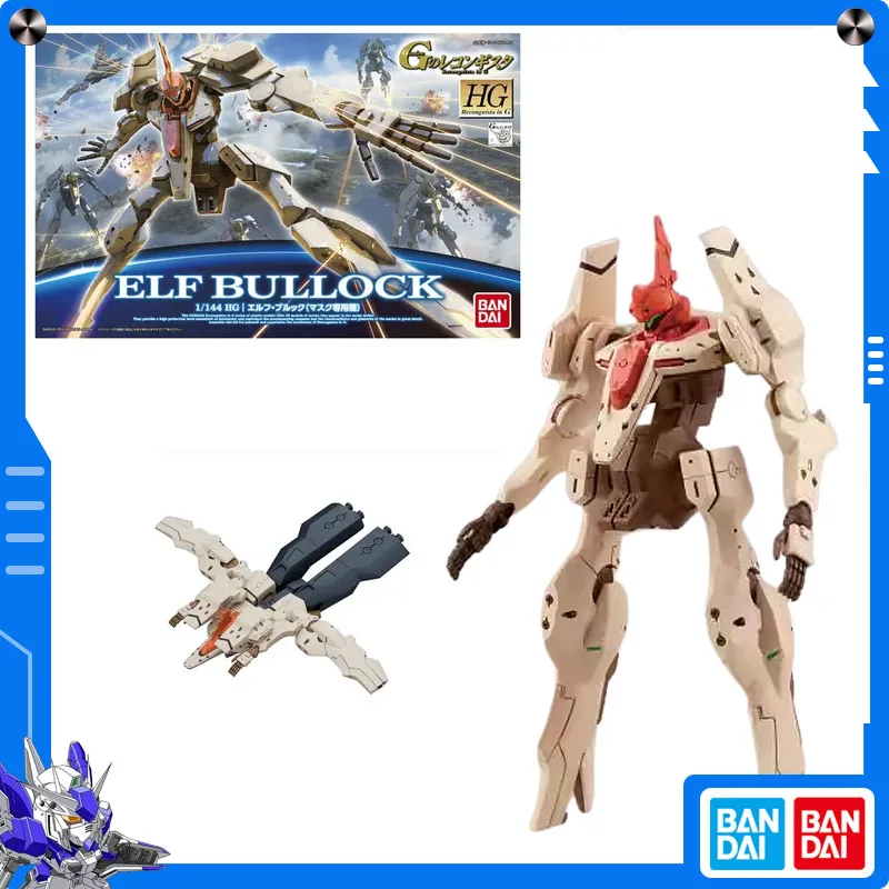 

Original Bandai Gundam Reconguista in G 1/144 HG Elf Bullock (Mask Custom) Anime Action Figure Assembly Model Collect Ornament