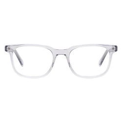 Rectangular Men Women Transparent Acetate Fashion Glasses Frame Full Rim Large Eyewear For Prescription Myopia & Reading Lenses
