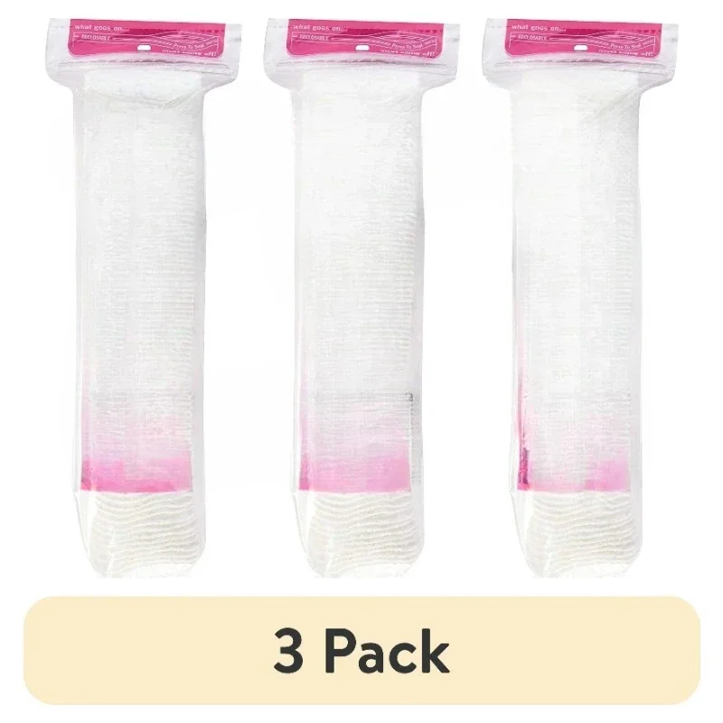 

HOME.(3 pack) Premium Exfoliating 100% Pure Chlorine Free Cotton Rounds, Dermatologist Tested,Fast delivery