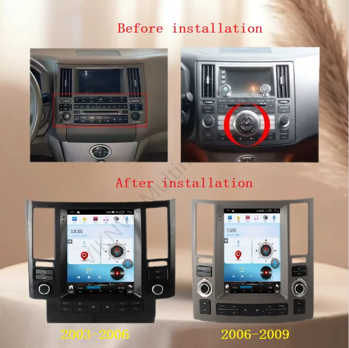 

8+256G For Infiniti FX FX35 FX45 2003-2009 Android 13 Car Radio DVD Multimedia Video Player Stereo Auto Navigation GPS 4G WIFI