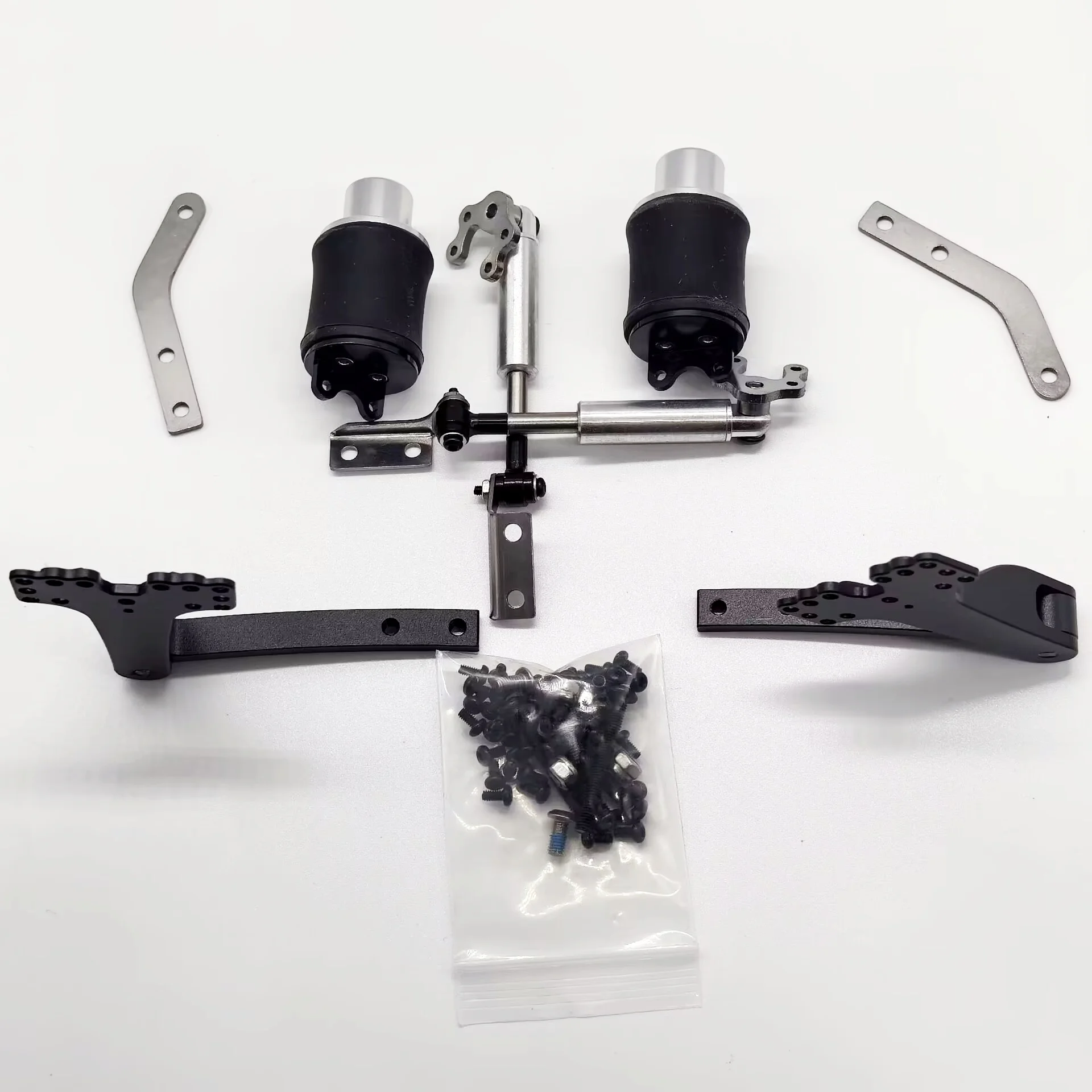 RC 1/14 Drag Head Mud Head Modifiziertes Simulations-Einzelbrücken-Doppel-Airbag-Federungssystem für Tamiya Tripper Truck DIY-Teile – Detail 4