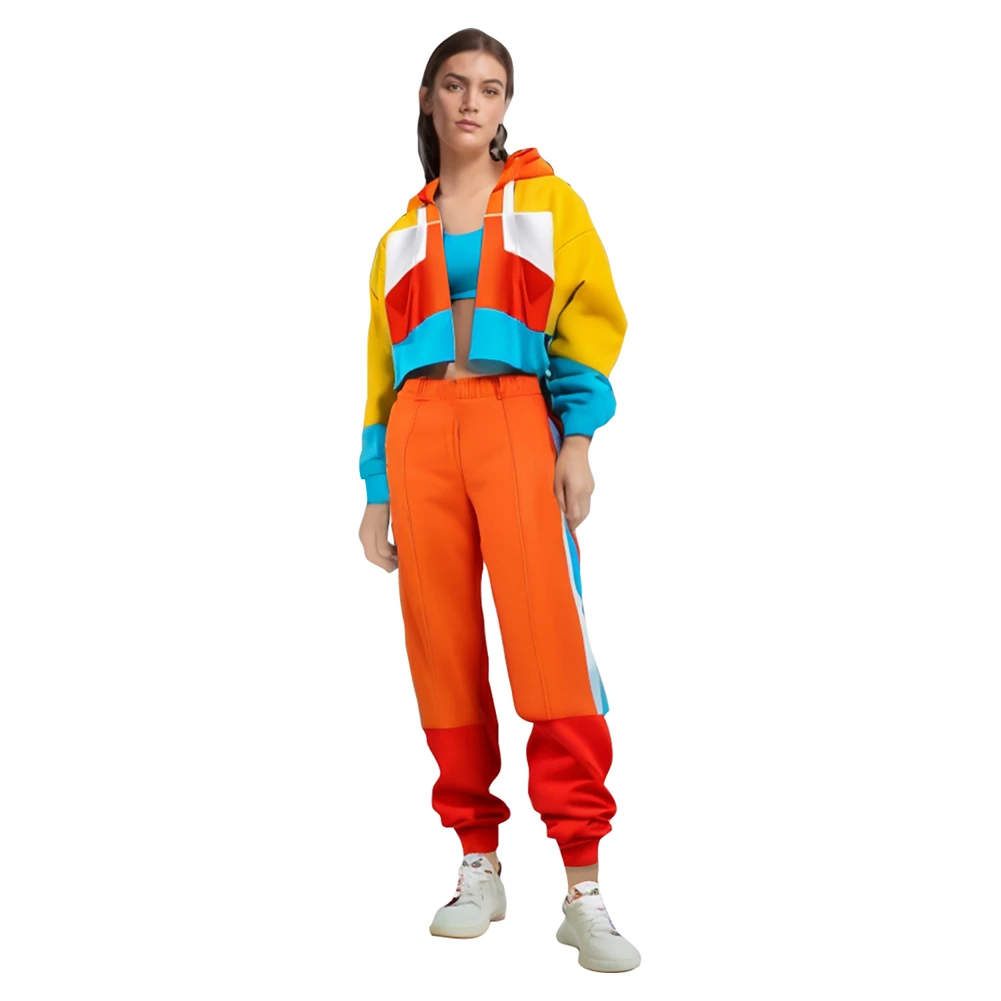 Costume de cosplay de danse hip hop Sportif pour hommes et femmes, veste rétro, manteau et pantalon, tenues d'Halloween, fête de carnaval, trempé, adulte, années 80, années 90