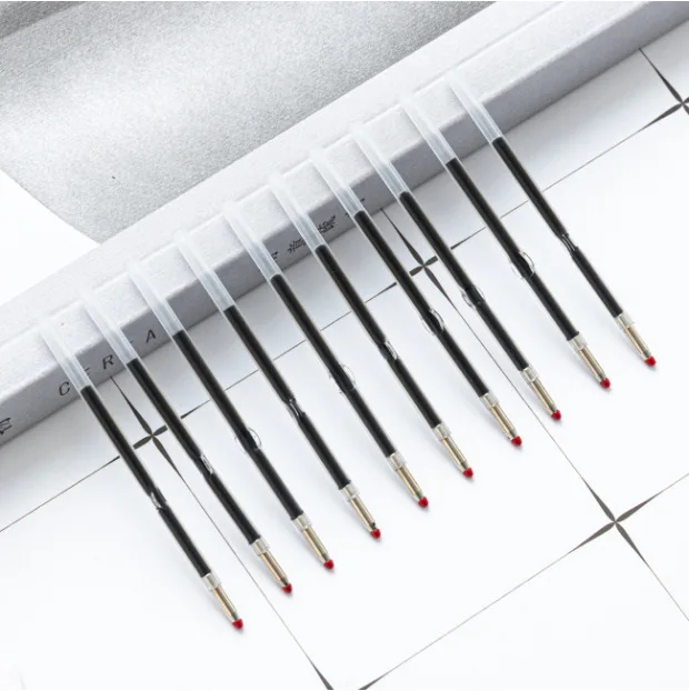 

50 шт., сменные стержни для ручек с черными чернилами и бисером, гладкие сменные стержни для гелевой ручки для письма, для школьного офиса, ручки с черными чернилами