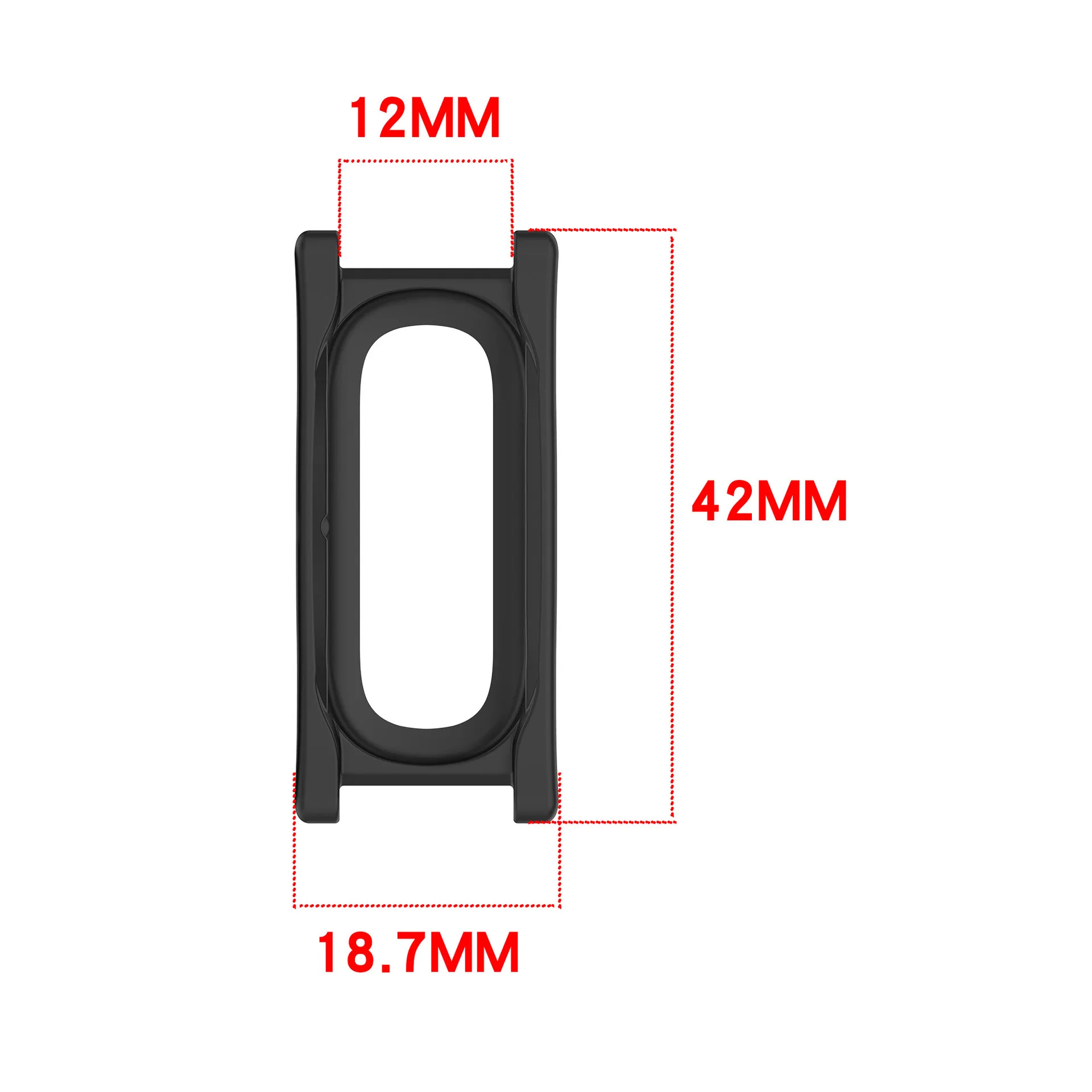 Silicone 12mm Inner Lug Adapter for Google Fitbit Air Classic Watchband Connector for Fitbit Air Adapters Accessories