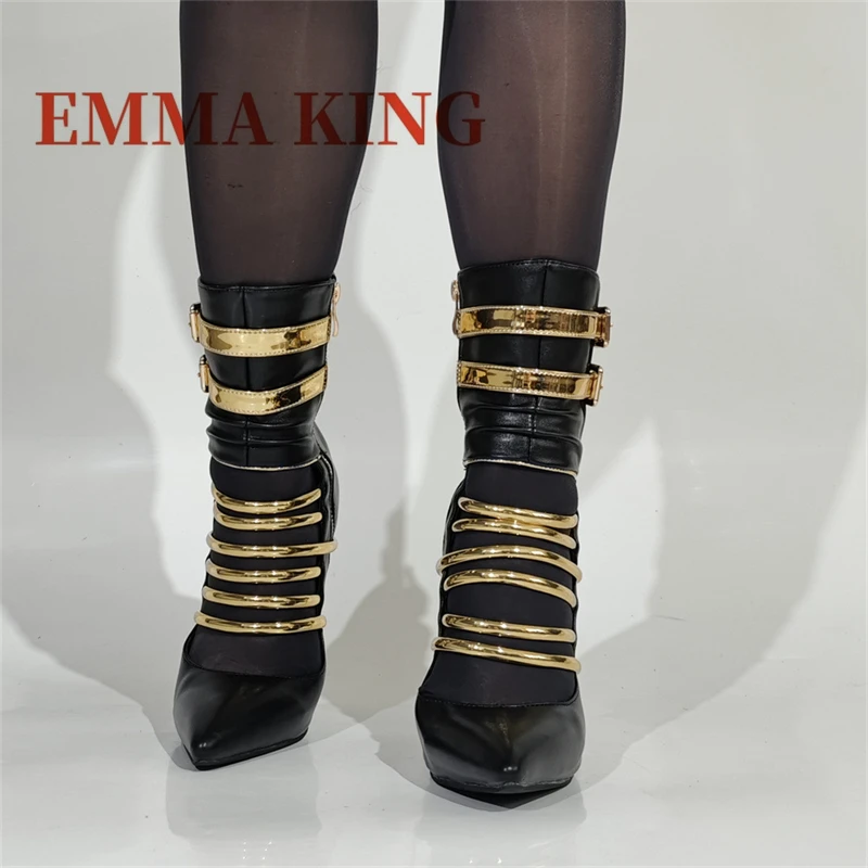 اللون منعت مضخات مثير ضئيلة عالية الكعب امرأة مشبك الصنادل مثير الفاخرة النساء الكاحل حزام أحذية أنيقة 11.5 سنتيمتر