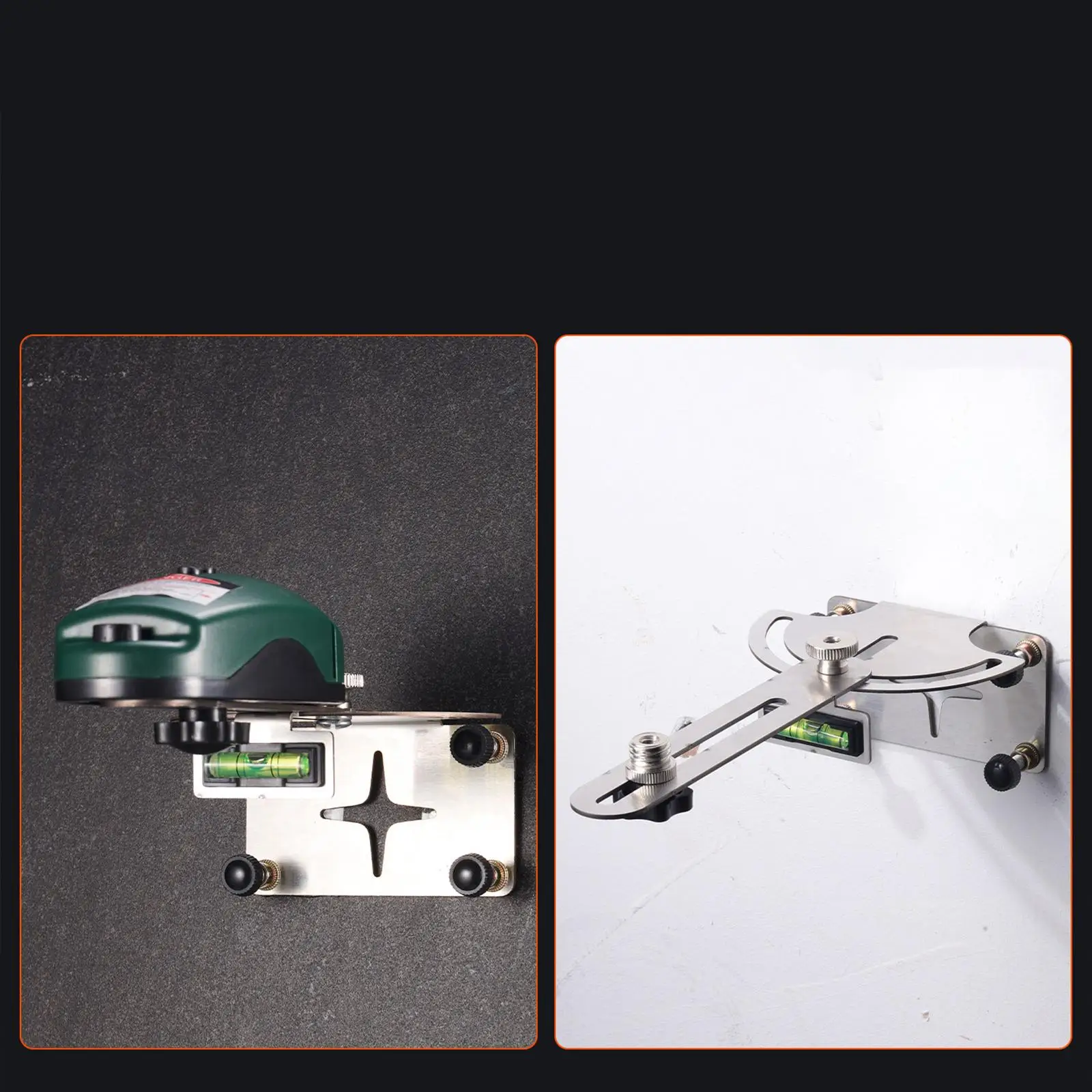 

Multi Angle Level Bracket Ergonomic Grip Stainless Steel Structure Easy Installation Tool Free for Universal Wall Mounting