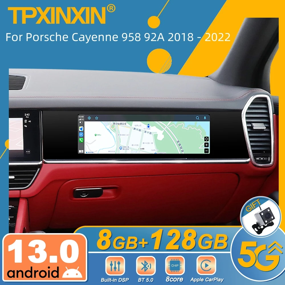 For Porsche Cayenne 958 92A 2018 - 2022 New Style Android Car Instrument Multimedia LCD Display co-pilot dashboard Car Digital