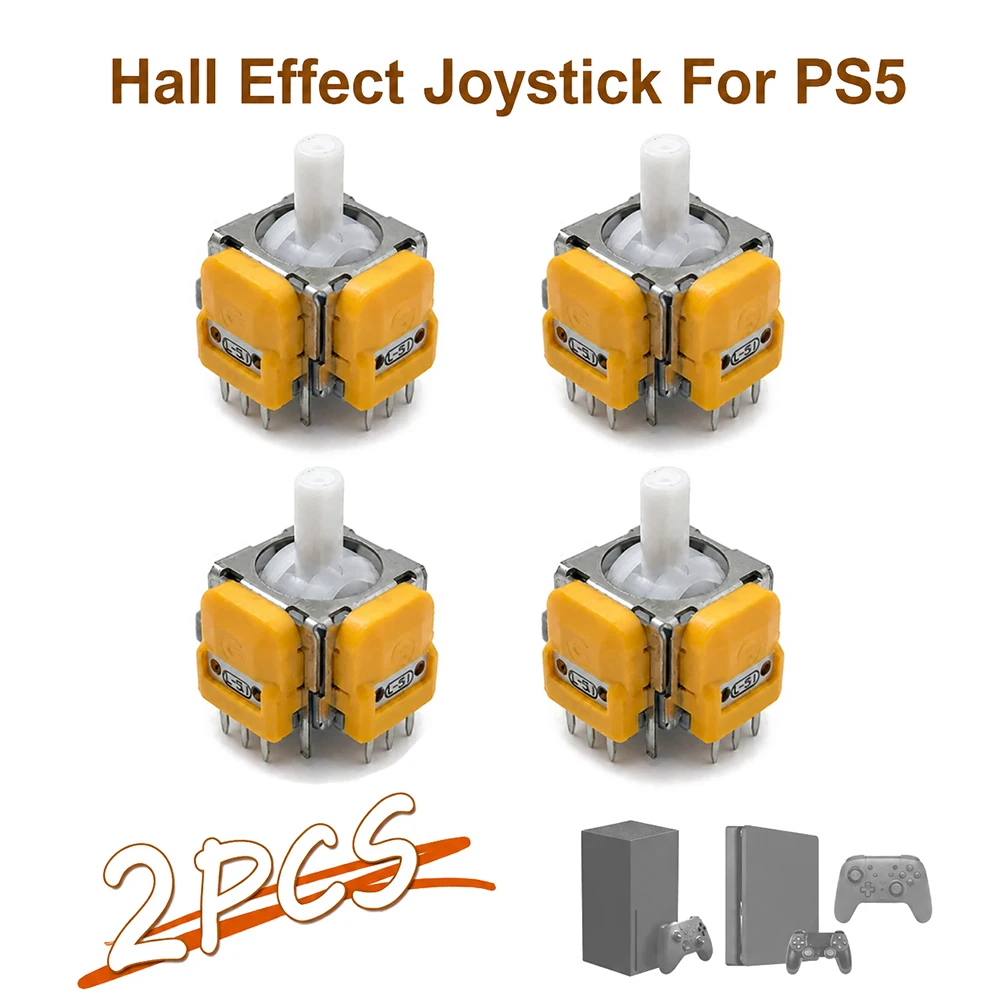 3D-Analog-Joystick mit Hall-Effekt für PS4/PS5-Controller, Ersatz-Daumenstick für Playstation 5 Gamepad, Reparaturteile