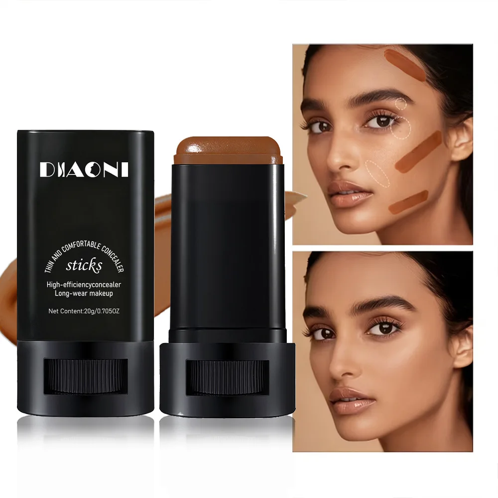 Eraser Concealer Blush Foundation Cream, Moisturizing Clear and Translucent Skin-Boosting Foundation Stick