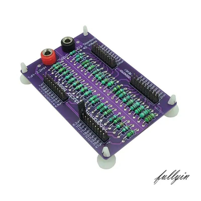 Carte d'inductance Programmable Standard FULL-1Uh à 2.2Mh E12, 40 valeurs, avec prises banane de 4Mm, boîte de Substitution d'inductance