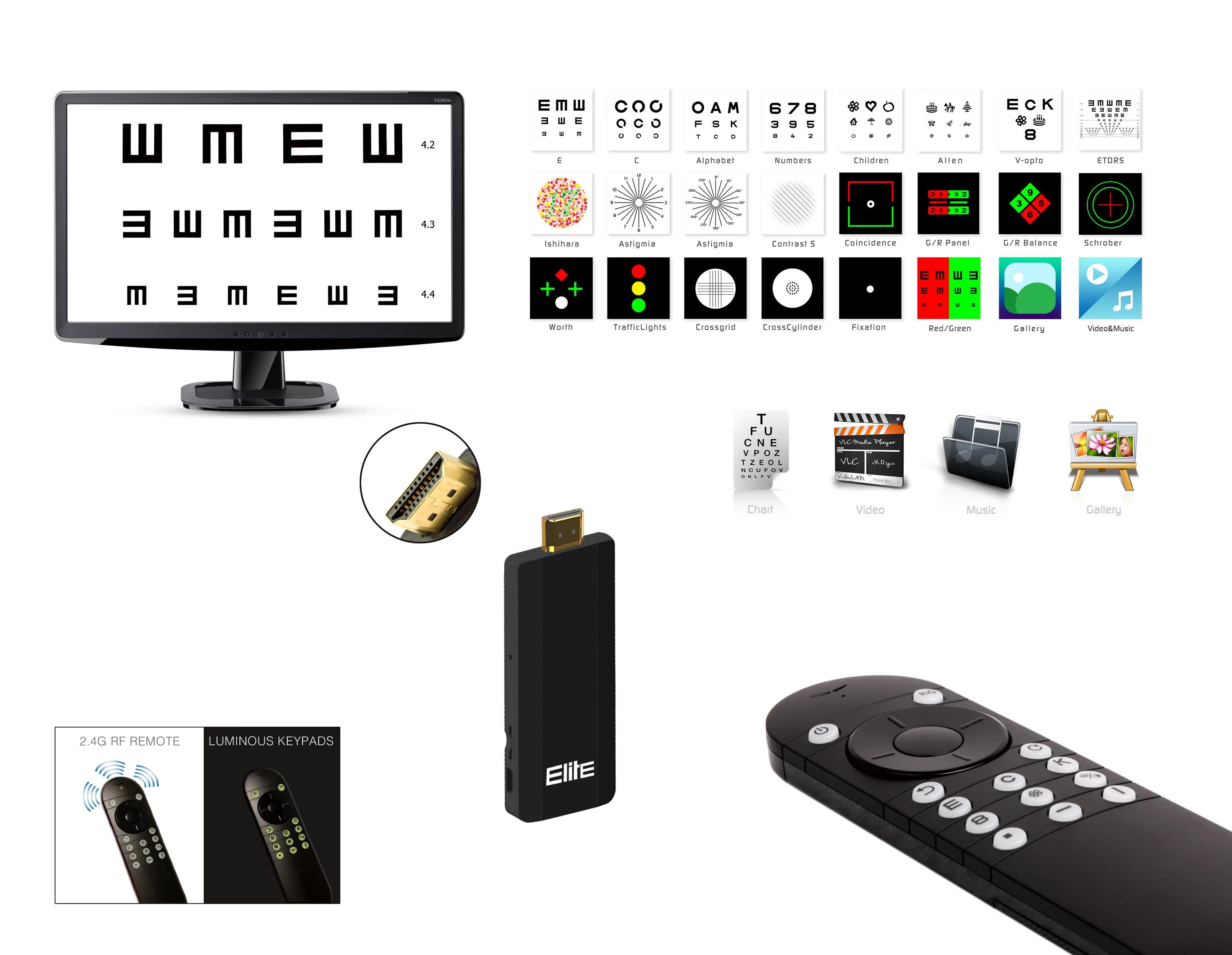 Best Selling Standard Vision Screening Eye Test Visual Chart