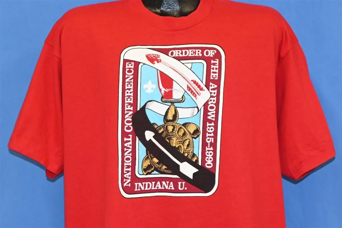 90er Jahre National Order of the Arrow Conference NOAC 1990 Boy Scouts T-Shirt XXL