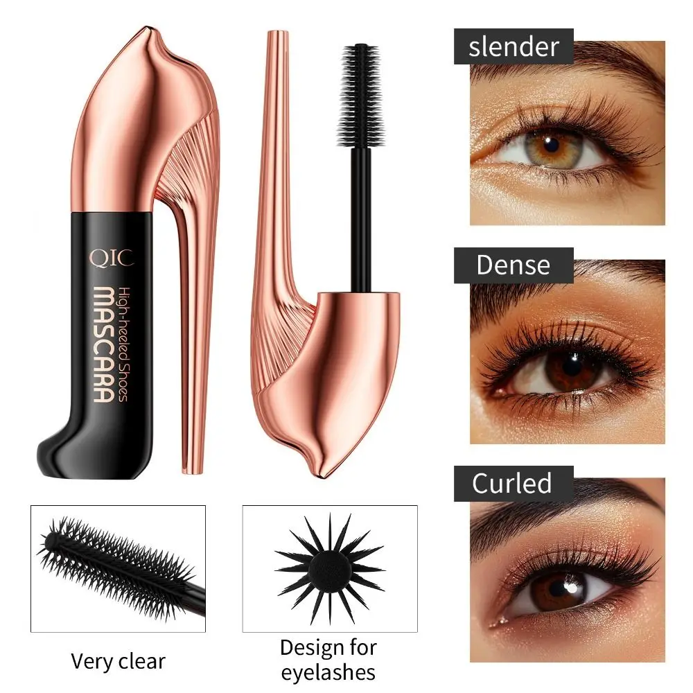 

Heels Volume Mascara Clump-Free Natural Look Liquid Mascara Volume and Length Waterproof Curl Extension Mascara