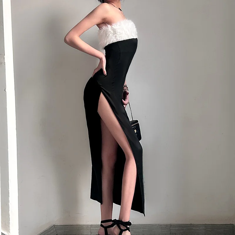 Abiti Abito da donna Festa di fidanzamento Ospite Primavera Lino Ricamato Occhiello Decorativo Smocking Volant A-Line Picnic Vintage Sexy