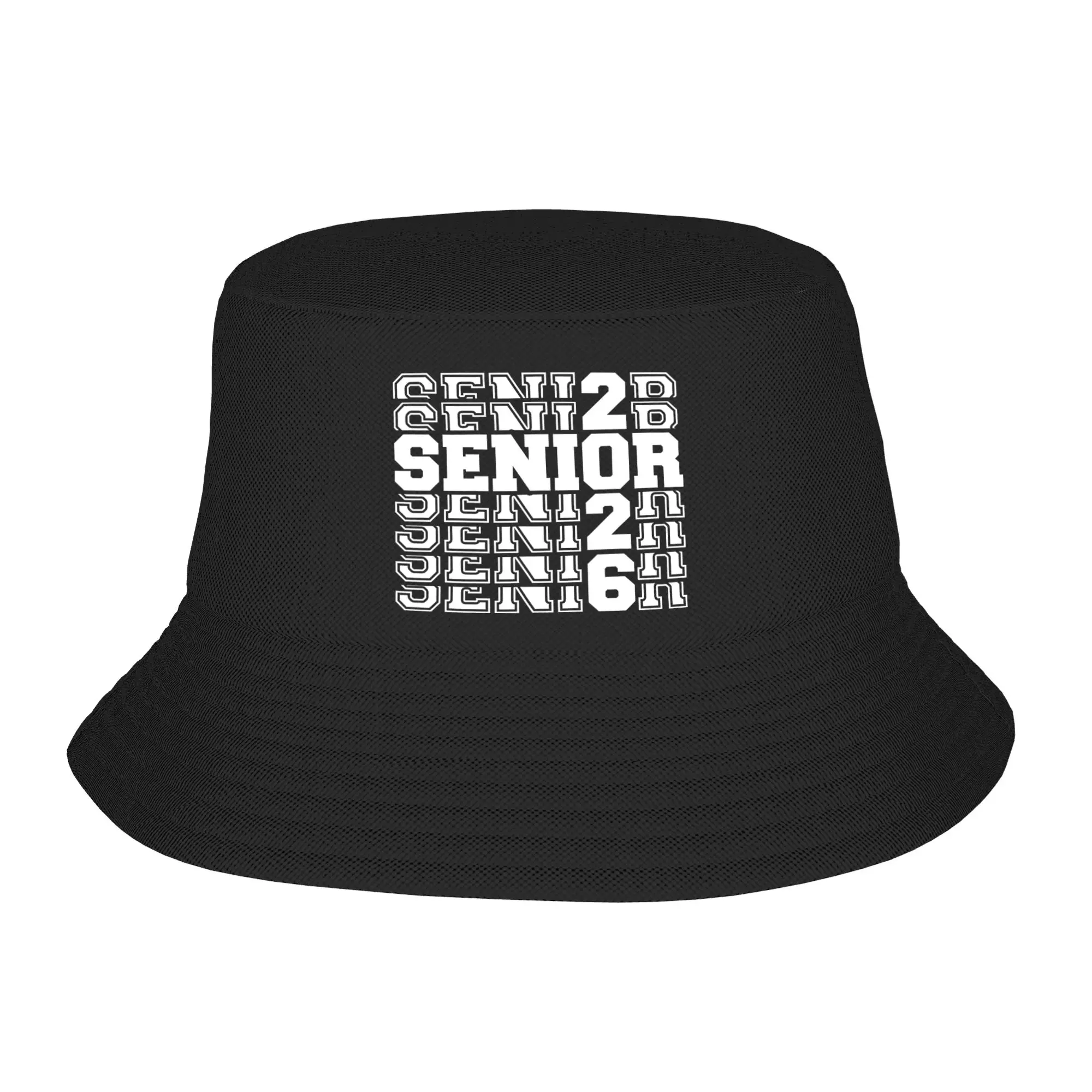 Travel Headwear Class of 2026 Senior Graduation Merchandise Bucket Hat Harajuku Unisex  Sun Bob Hat