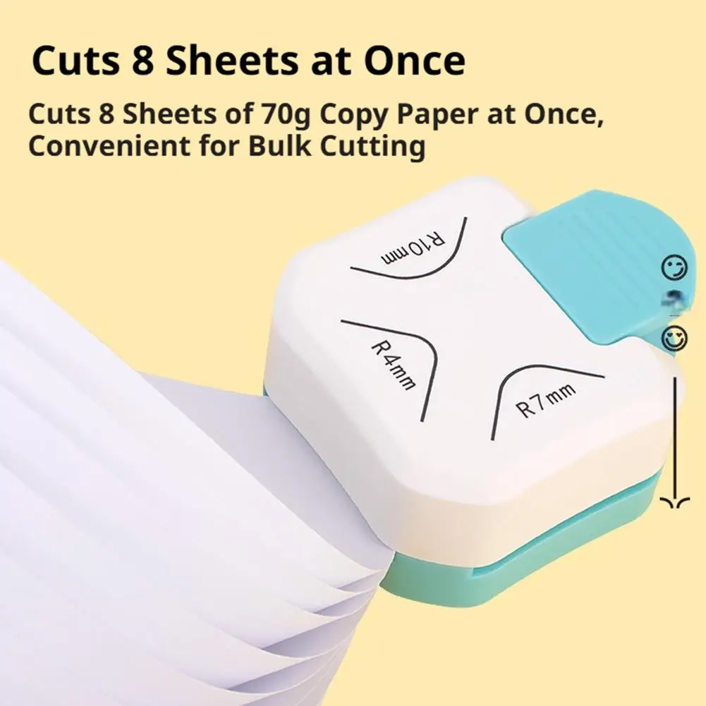 3 in 1 Corner Rounder Punch R4/R7/R10mm Portable Paper Corner Cutter DIY Scrapbook Photo Card Notebook Rounding Cutting Tool