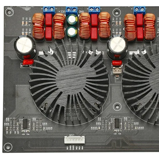 TPA3255 Quad, Channel Digital Class D High Power Amplifier Board 300W * 4 (Deluxe Fan)