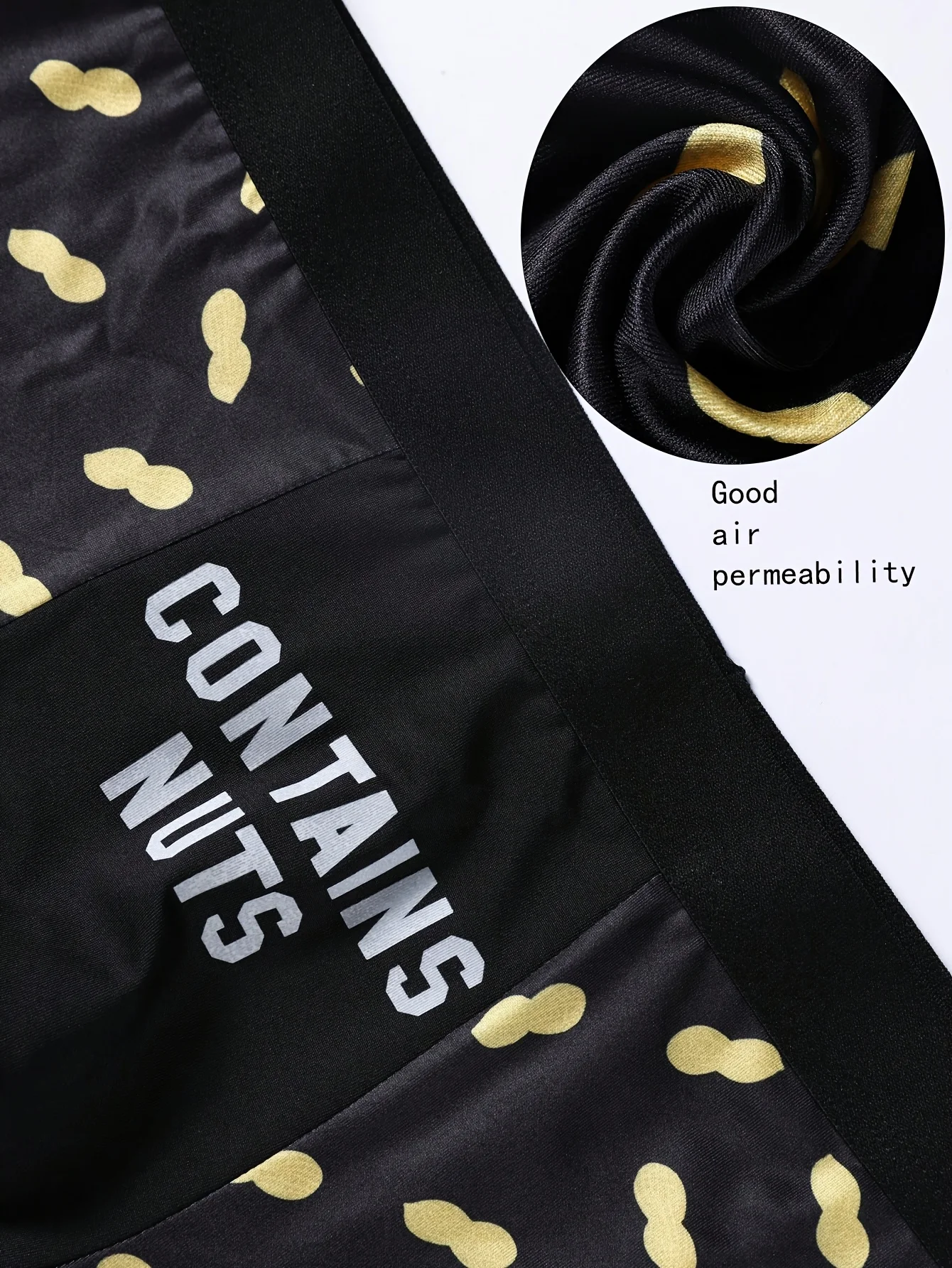 Комплект из 6 мужских трусов с привлекательным арахисовым узором, дышащее шелковистое удобное нижнее белье для активных парней, брюки с плоским углом