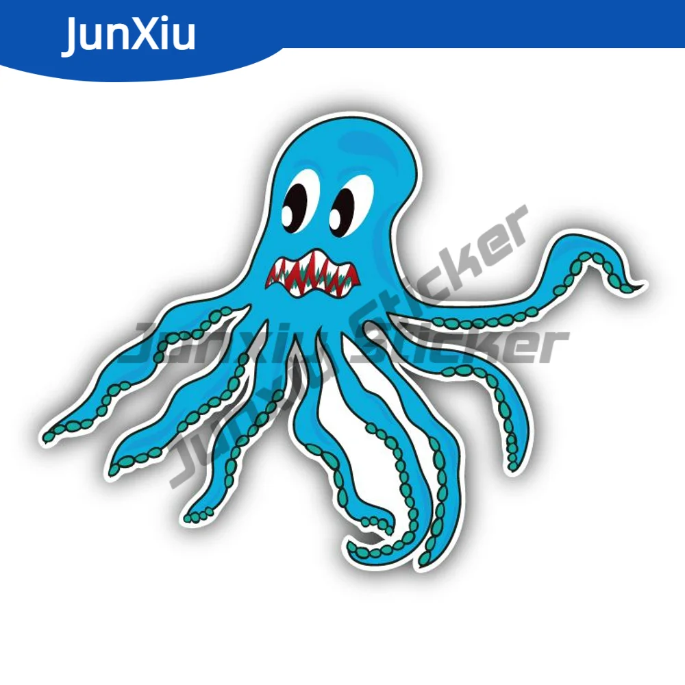 

Scaried Octopus Sticker Personalized Cover Scratches Decor Graphic Accessories For Car Suv Bodywork Bumper Window Phone Trunk