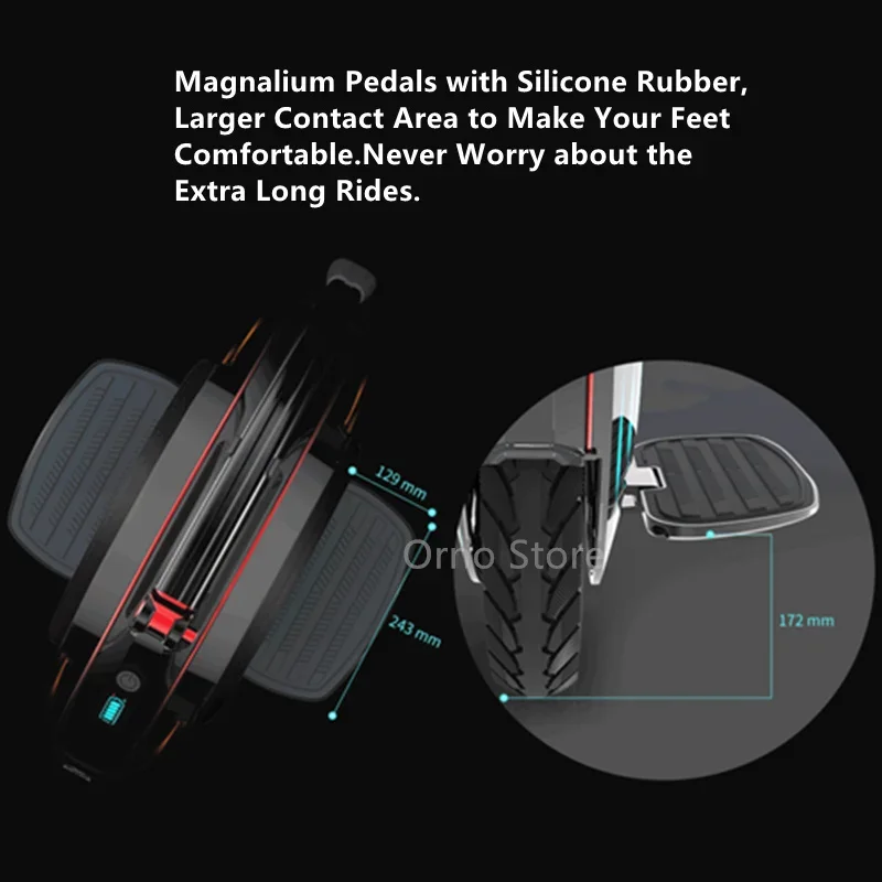 EU Stock Original Inmotion V10F Electric Unicycle 84V 960Wh 2000W Motor 40KM/H Speed 70KM Range One Wheel Self Balancing Scooter