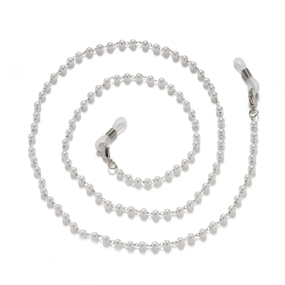 Fashion Pearl Glasses Chain Anti-loss Metal Sunglasses Lanyard Multi-purpose Neck Strap Cords For Women Glasses
