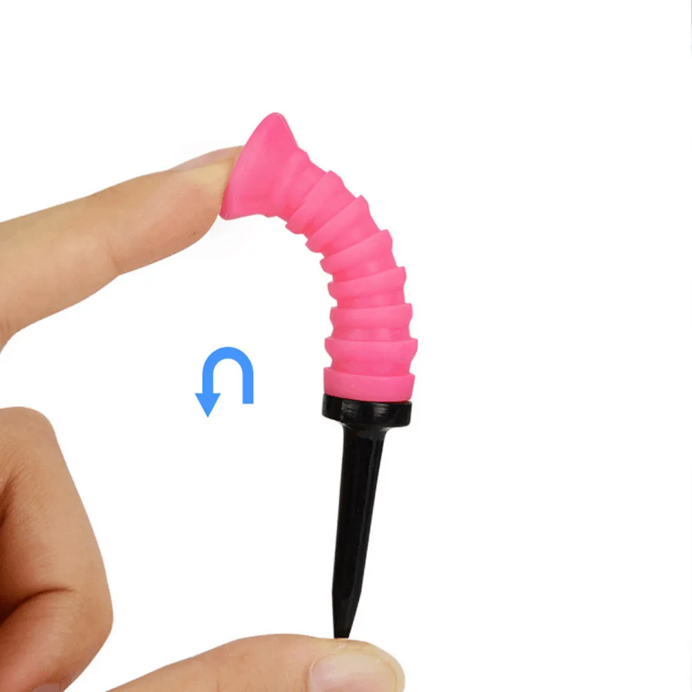 

Набор из 5 пластиковых ти для гольфа: легкие, прочные, с плоским краем, для тренировок на открытом воздухе, с улучшенной видимостью, для длительного использования