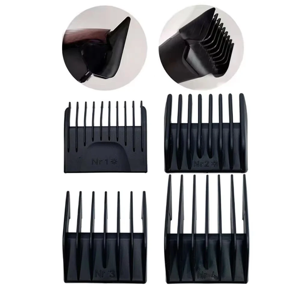 4Pcs Hair Clipper Limit Comb Guide for Professional Trimmers
