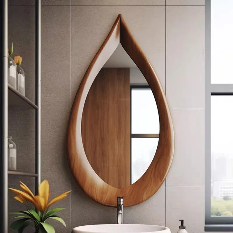 Specchio da bagno francese retrò per bagno, specchio per lavandino domestico, da appendere alla parete