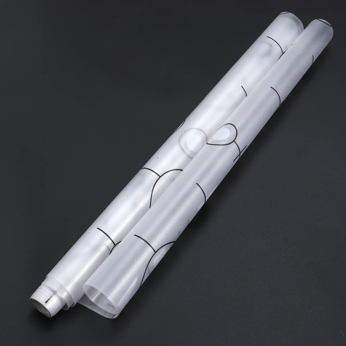 100x45cm Effect Window Film Black White Circle Design Self Stick Privacy Sticker for Glass Surfaces Home Decoration