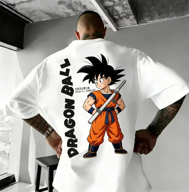 Летняя хлопковая футболка Dragon Ball Z, спортивная одежда для спортзала, мужская футболка, модная повседневная футболка с героями аниме, детская футболка, мужская одежда для тренировок в тренажерном зале