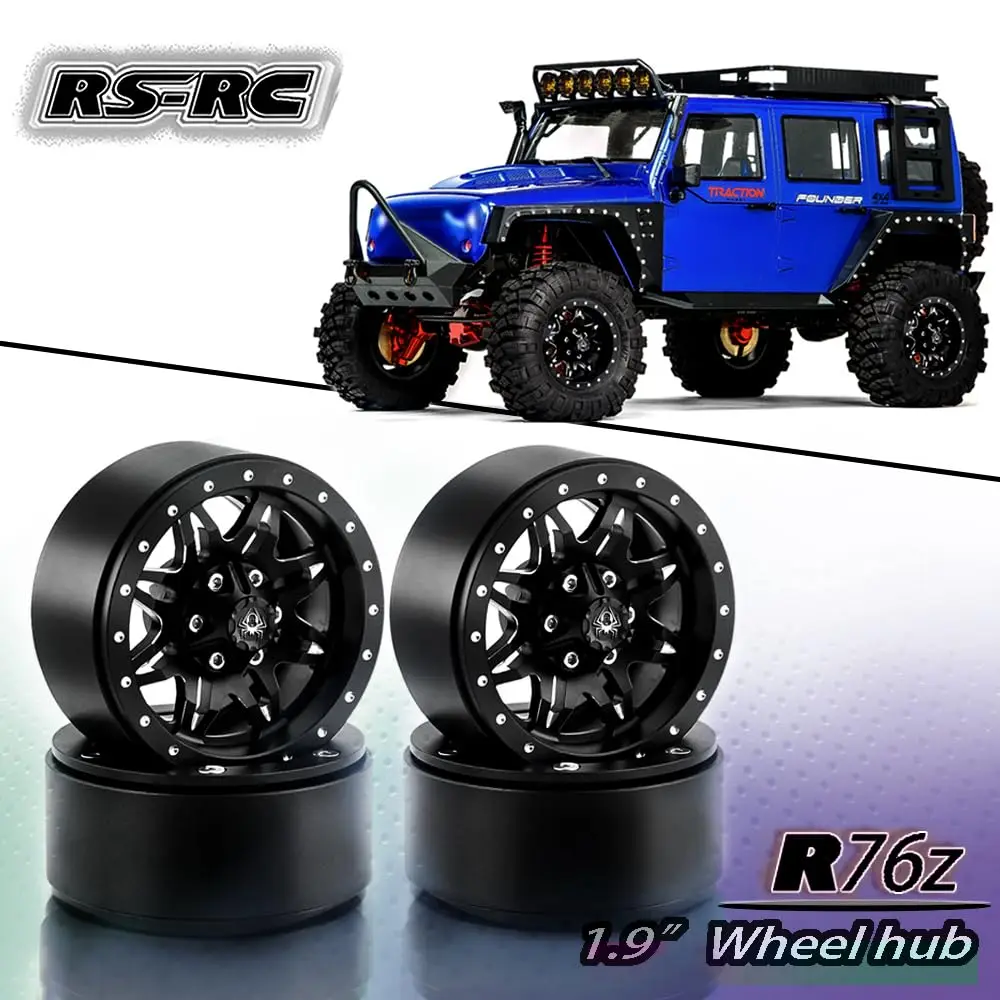 

4 шт. 1,9 колеса с замком из алюминиевого сплава, 1,9 колеса, диски с 8 спицами для 1:10 RC Crawler Axial SCX10 SCX10 II TRX4 RC4ssWD D90