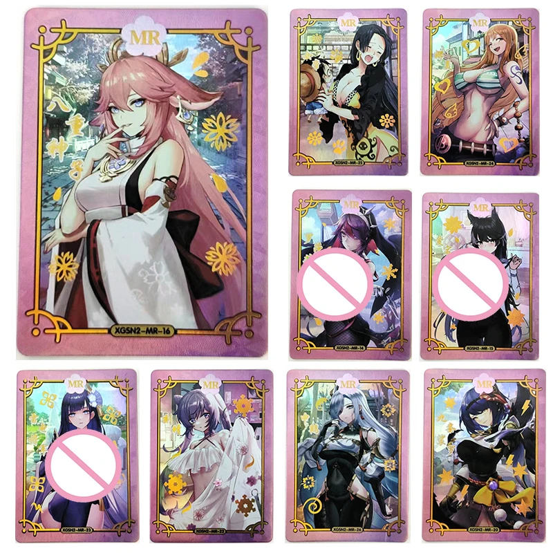 

Anime Goddess Story Starlight Girl Keqing Shenhe Nami Boa Hancock Yae Miko Kujo Sara Mr Card New Collection Boy Birthday Gifts