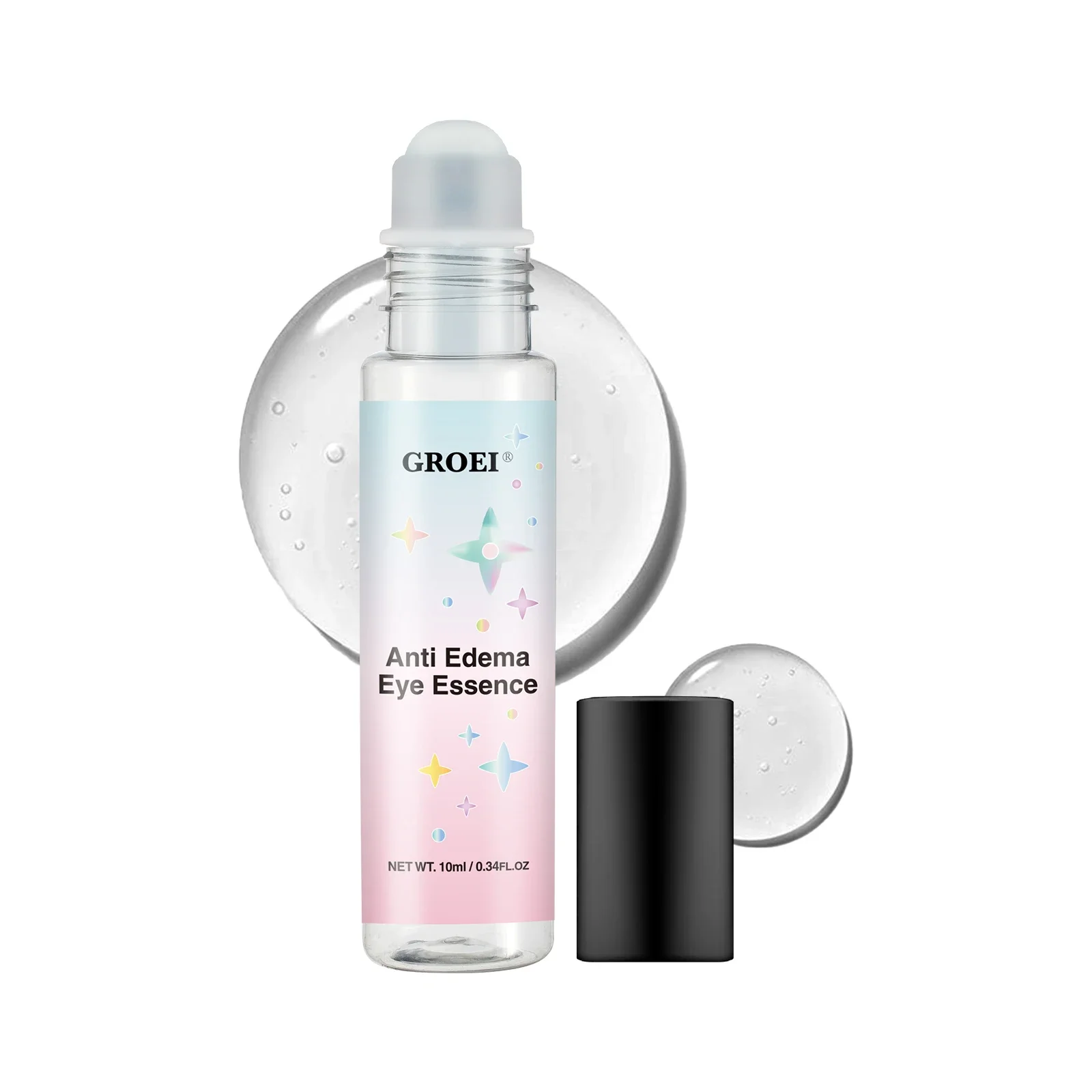 GROEI Anti Edema Eye Essence 10ml Under Eye Brightener for Dark Circles Anti-Aging Puffy Eyes, Eye Bags & Wrinkles Treatment