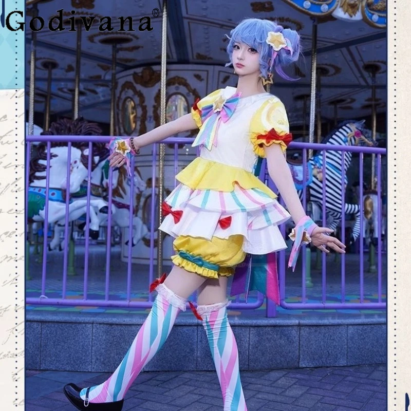 المرأة الجديدة تأثيري مجموعة هالوين كرنفال الحلو لوليتا تنورة الدعاوى الإناث الدعائم القوس أغطية الرأس اكسسوارات ازياء موحدة