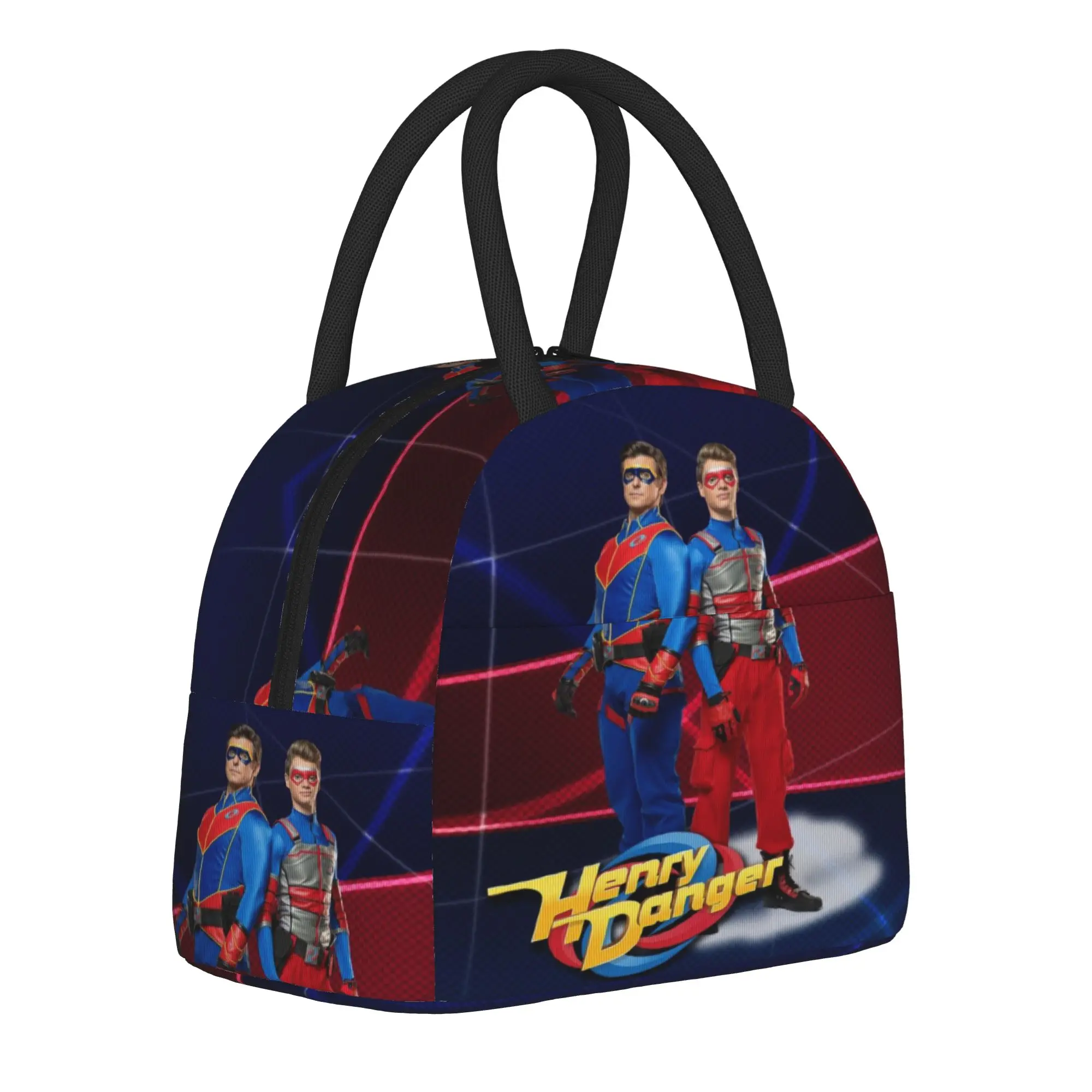 Captain Henry And Kid Danger  Accessories Insulated Lunch Bag For School  Food Container Portable Cooler Thermal Lunch Boxes